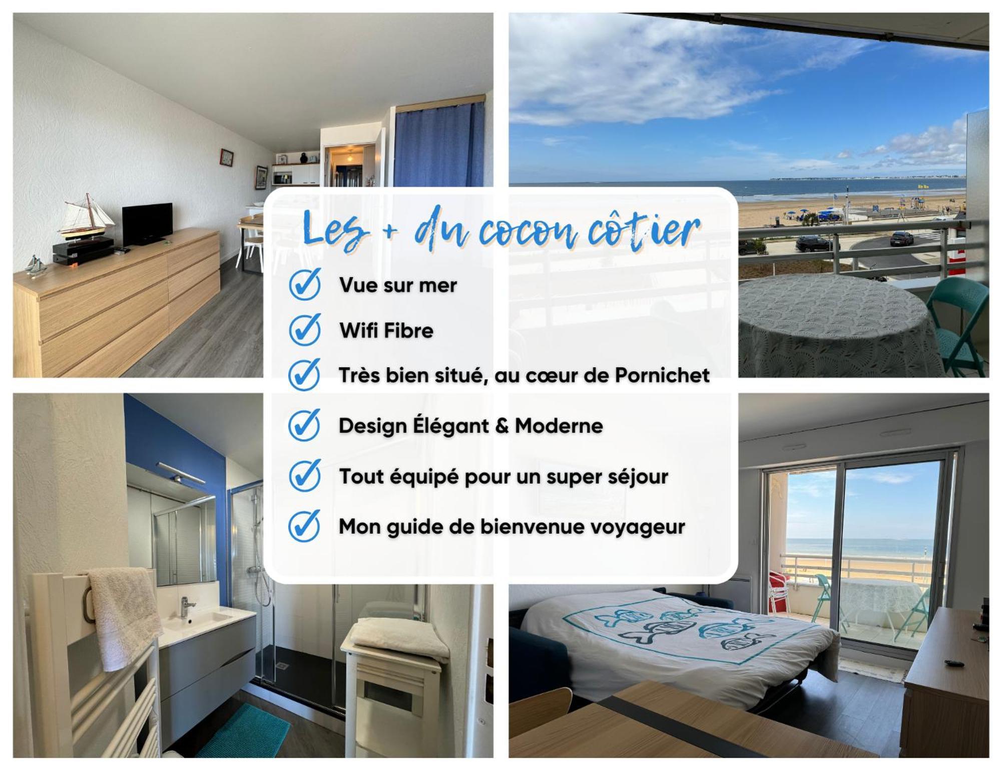 Cocon Cotier - Vue Sur Mer - Parking - Proche De La Thalasso - Terrasse Pornichet Esterno foto